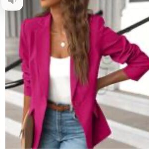 Elegant Pink Women's Blazer